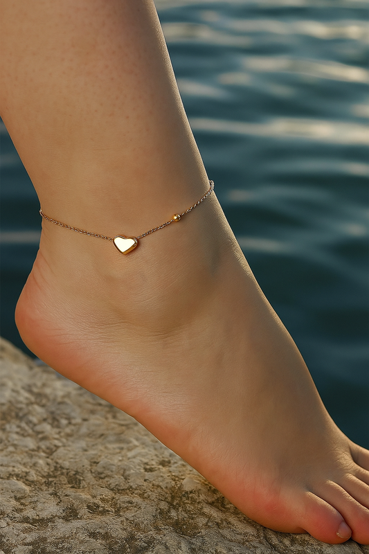 Heartfelt Hue – Anti Tarnish Anklet
