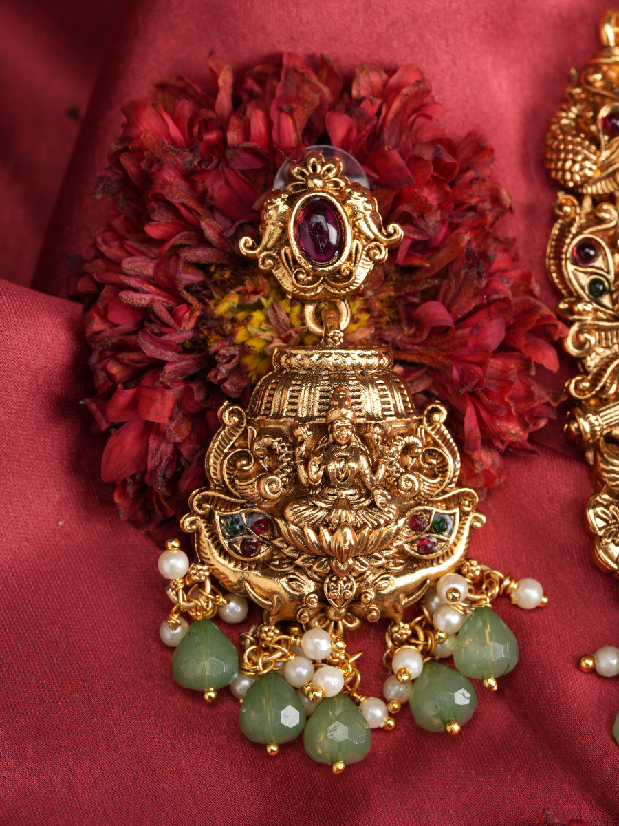 Divya Kamal Haar –  Temple Necklace Set