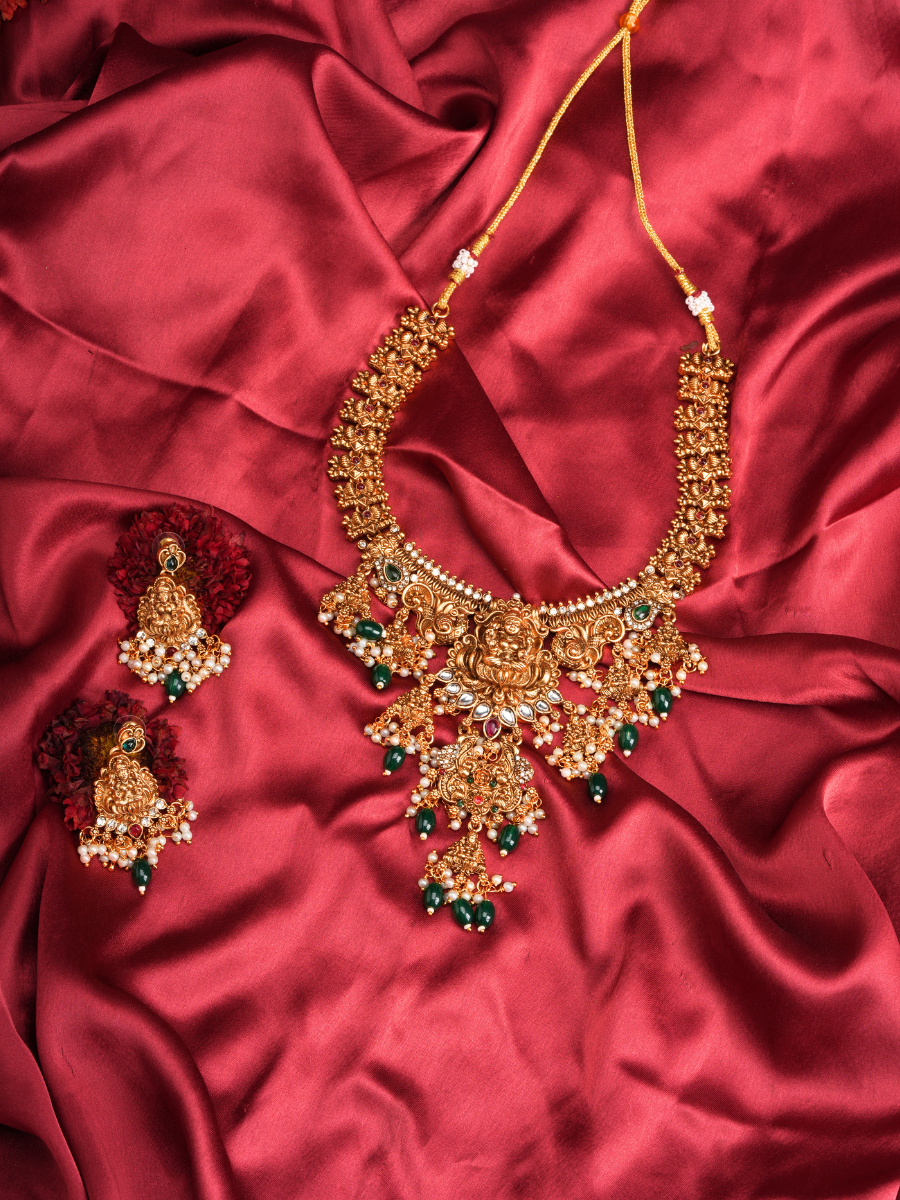 Divya Shreehaar – Temple Necklace Combo Set