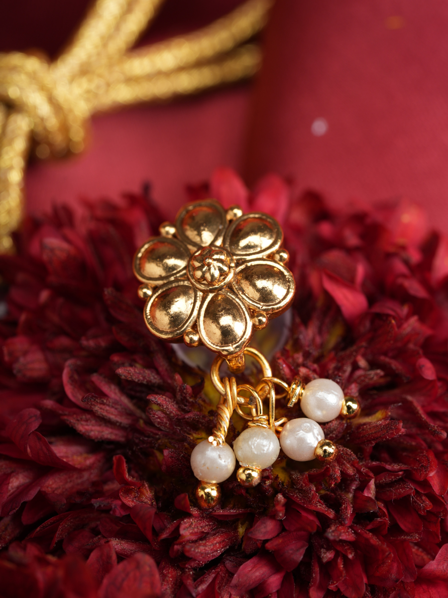 Ratnamanjari – Pearl Beads Temple Necklace
