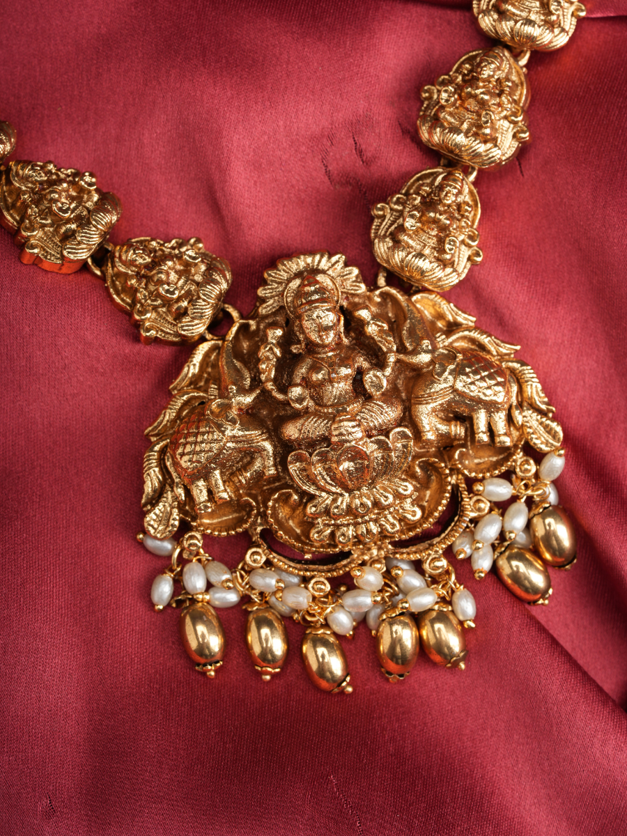 Mangala Lakshmi Haar – Temple Necklace Set