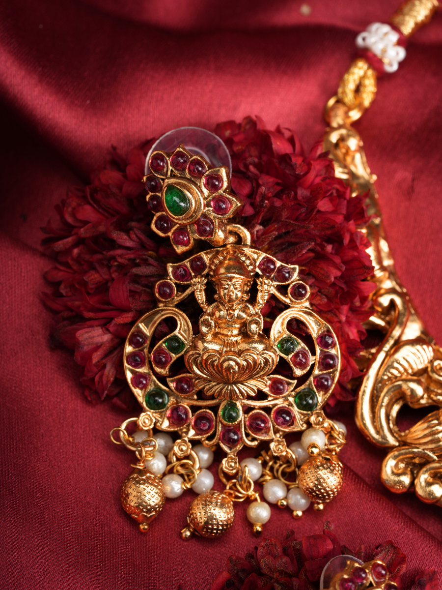 Divyashree Lakshmi Set – Temple Necklace Set