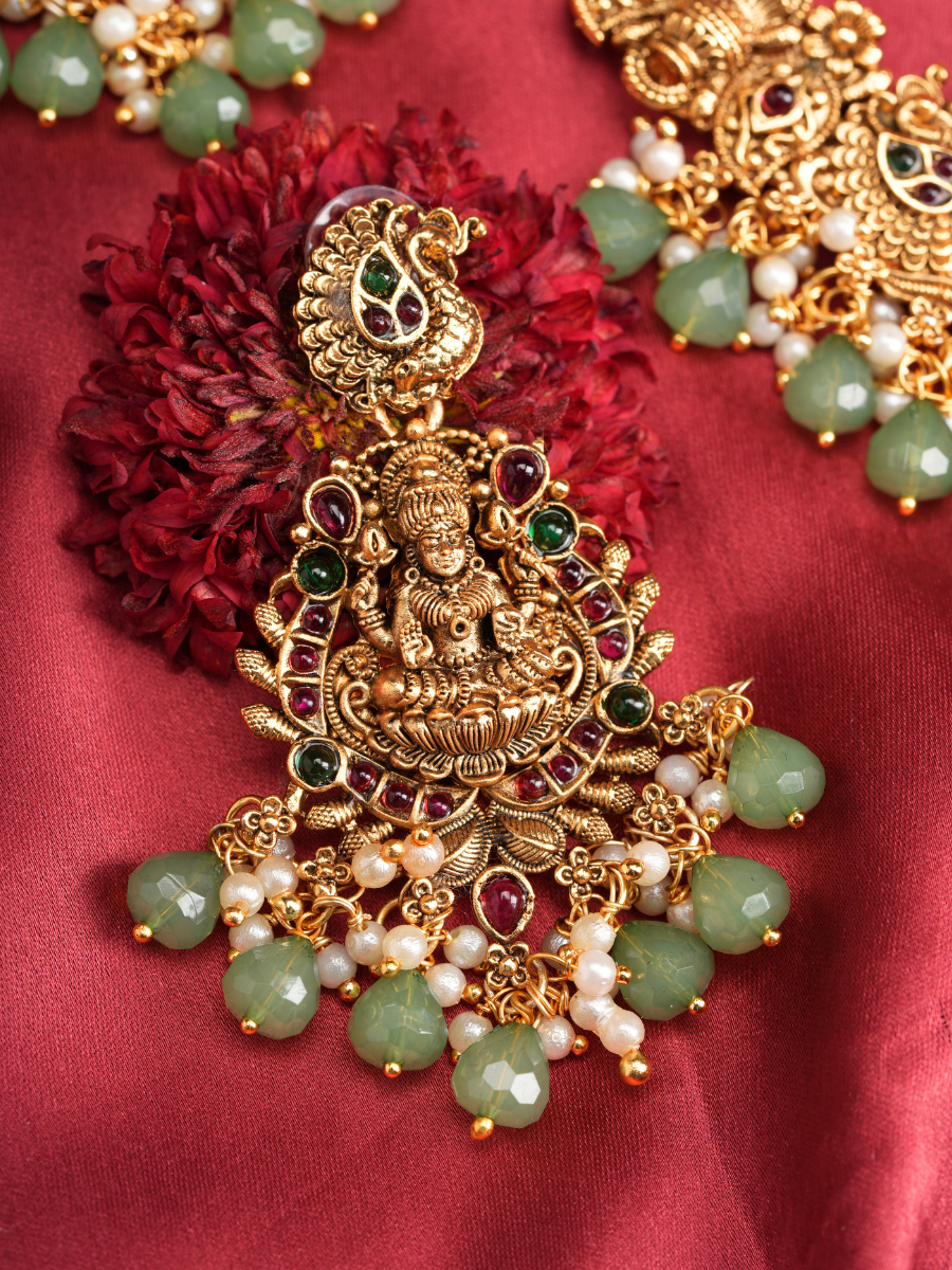 Mayurashree Haar – Temple Necklace Set