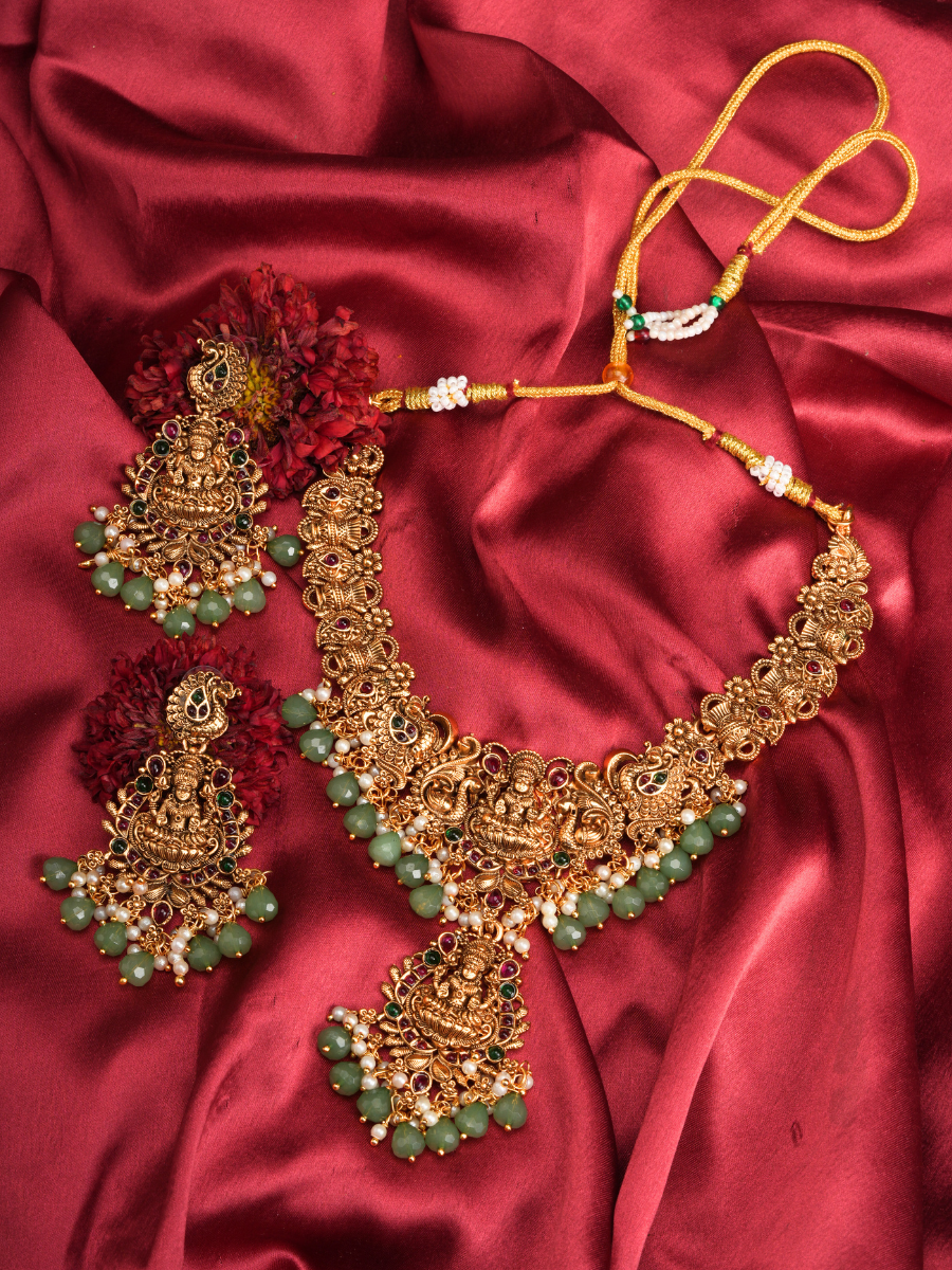 Mayurashree Haar – Temple Necklace Set