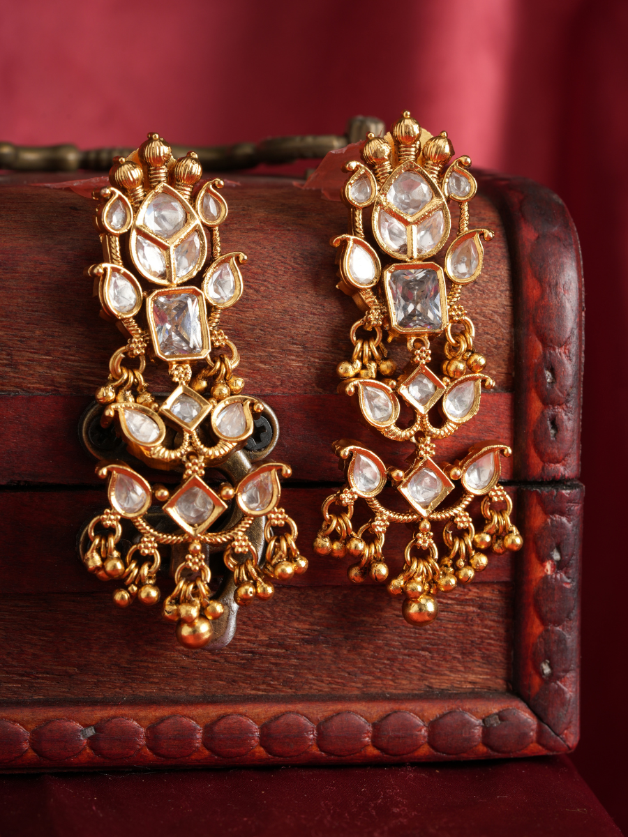 Ratna Ranjini – Classic Gold Beads Temple Choker Set