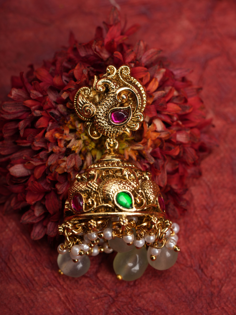 Amrita Lakshmi Haar – Temple Necklace Set