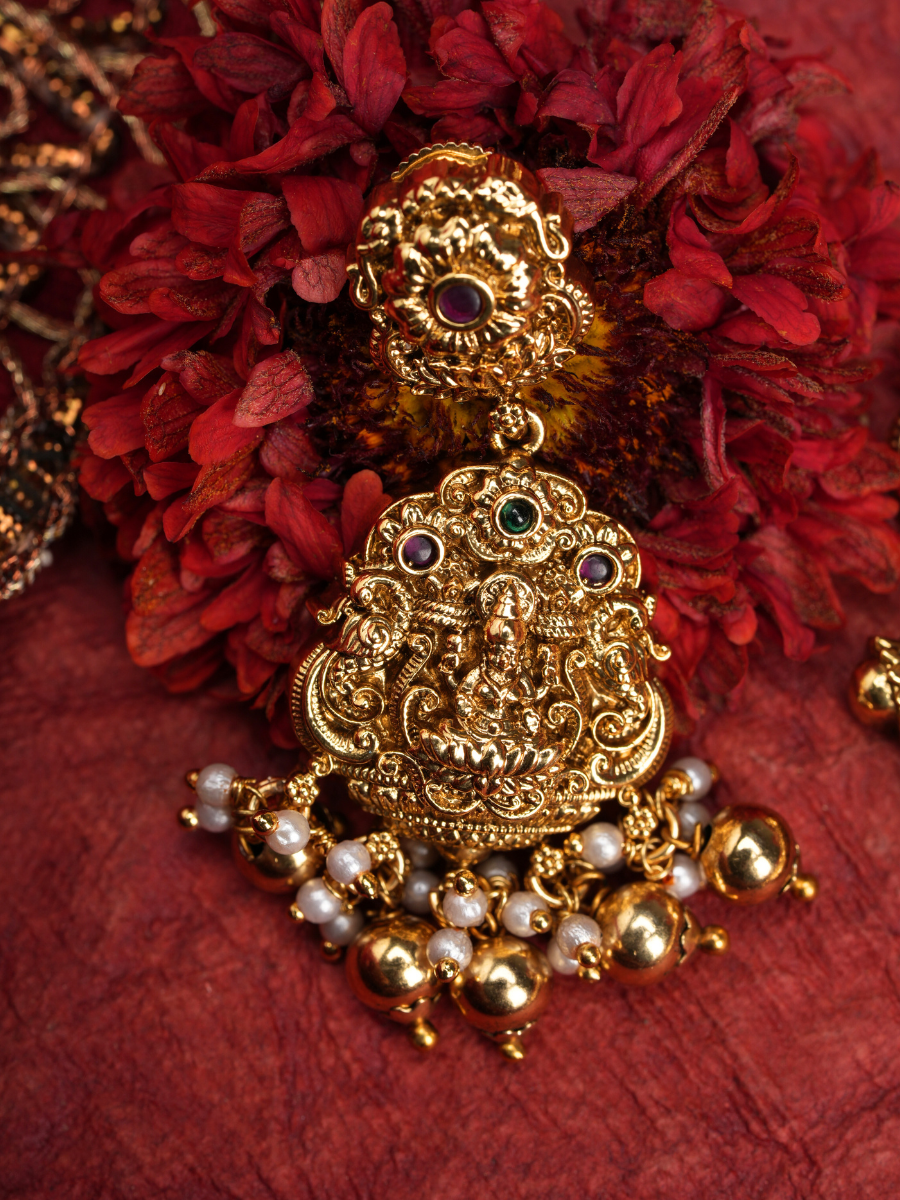 Shrivibhūṣaṇam – Temple Necklace Set