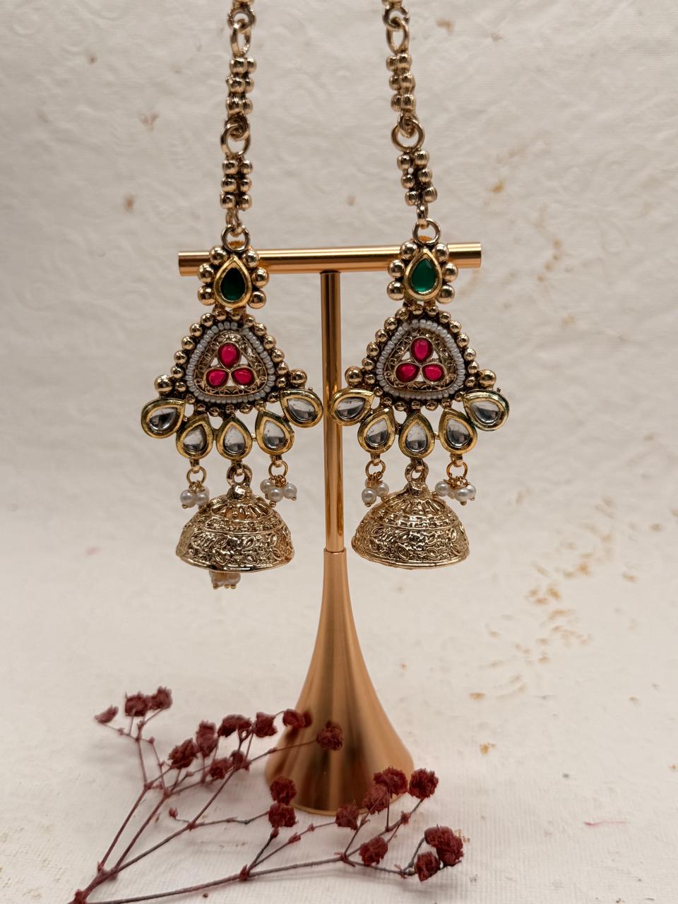 Zewar-e-Rajputana Kundan Replica Bridal Set
