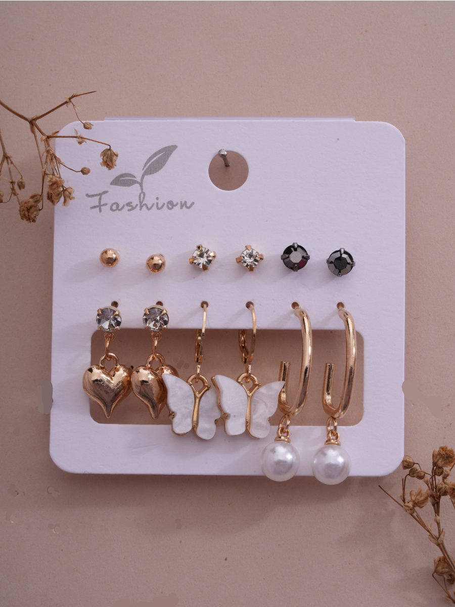 Sweet Moments 6 Pair Earrings Set