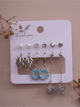 Blue Daisy 6-Pair Earrings Set