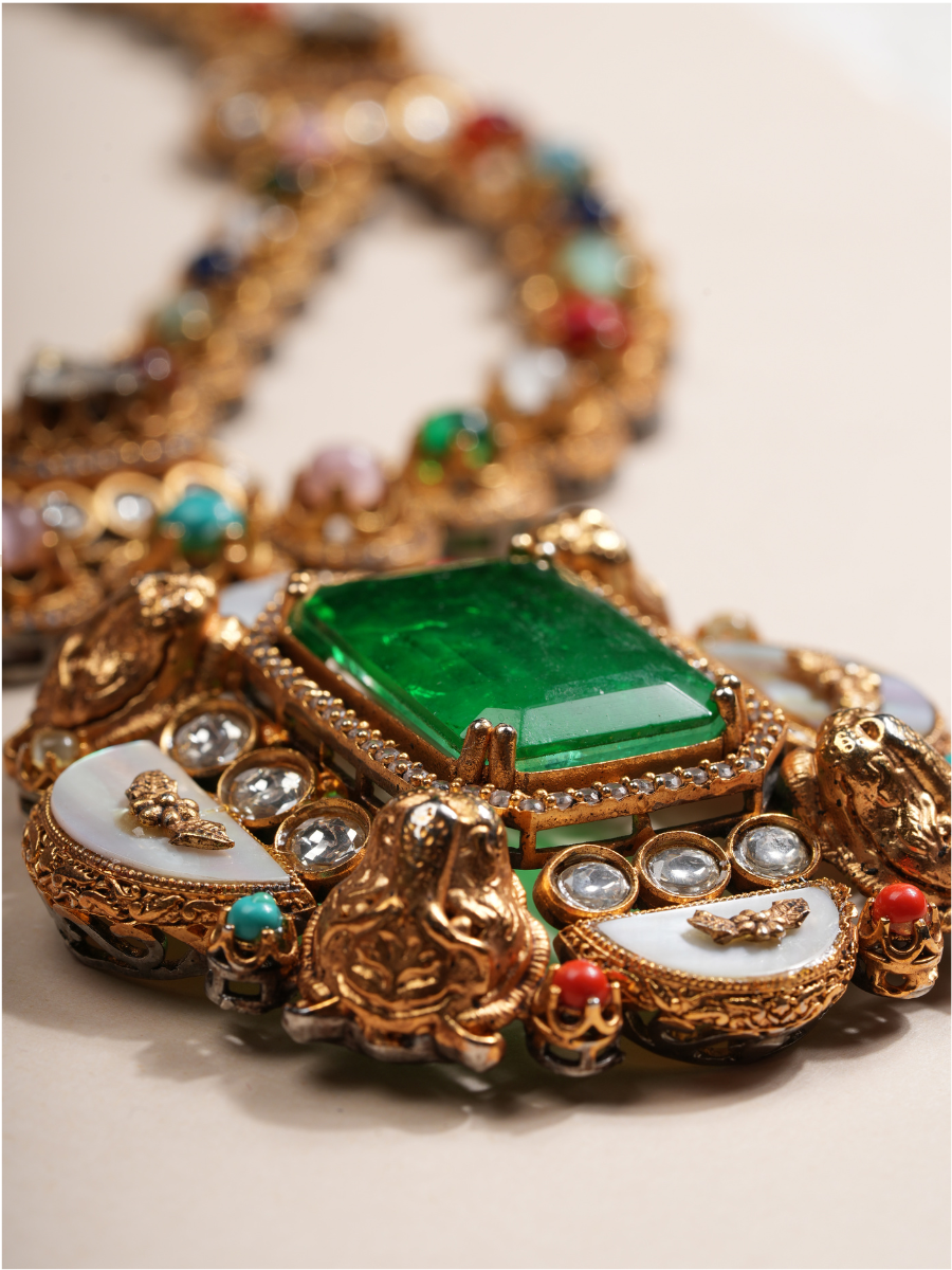 Majestic Emerald Royale Multi-Gem Necklace Set