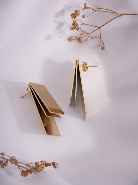 Glam Layered Glint – Anti Tarnish Earrings