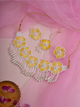 Haldi Gulmohar – Handmade Floral Jewellery Set