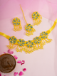 Haldi Hues – Handmade Floral Beaded Jewellery Set