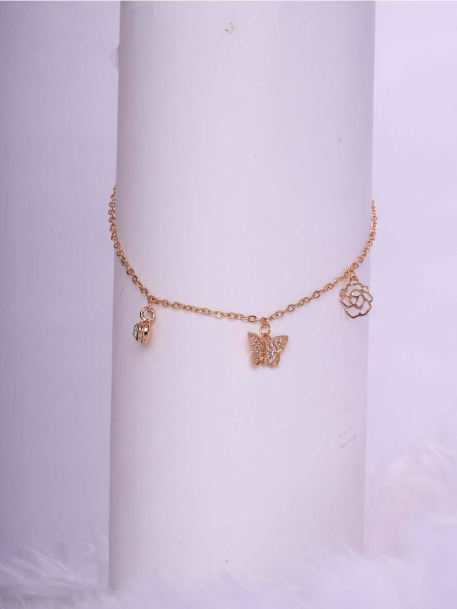 Soaring Spirits – Anti Tarnish Charm Anklet