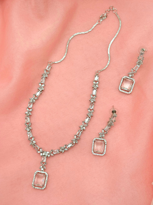 Frost Aura – Clear AD Necklace Set