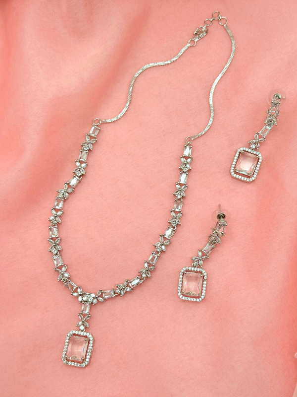 Frost Aura – Clear AD Necklace Set