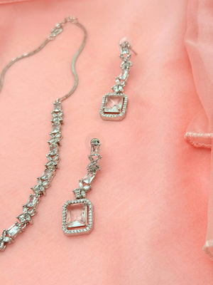 Frost Aura – Clear AD Necklace Set