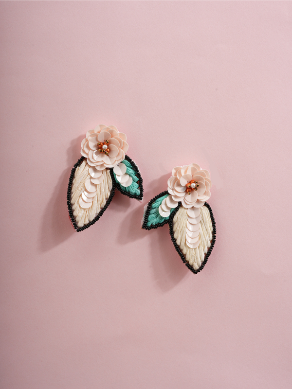 Petal Whim – Handmade Floral Earrings
