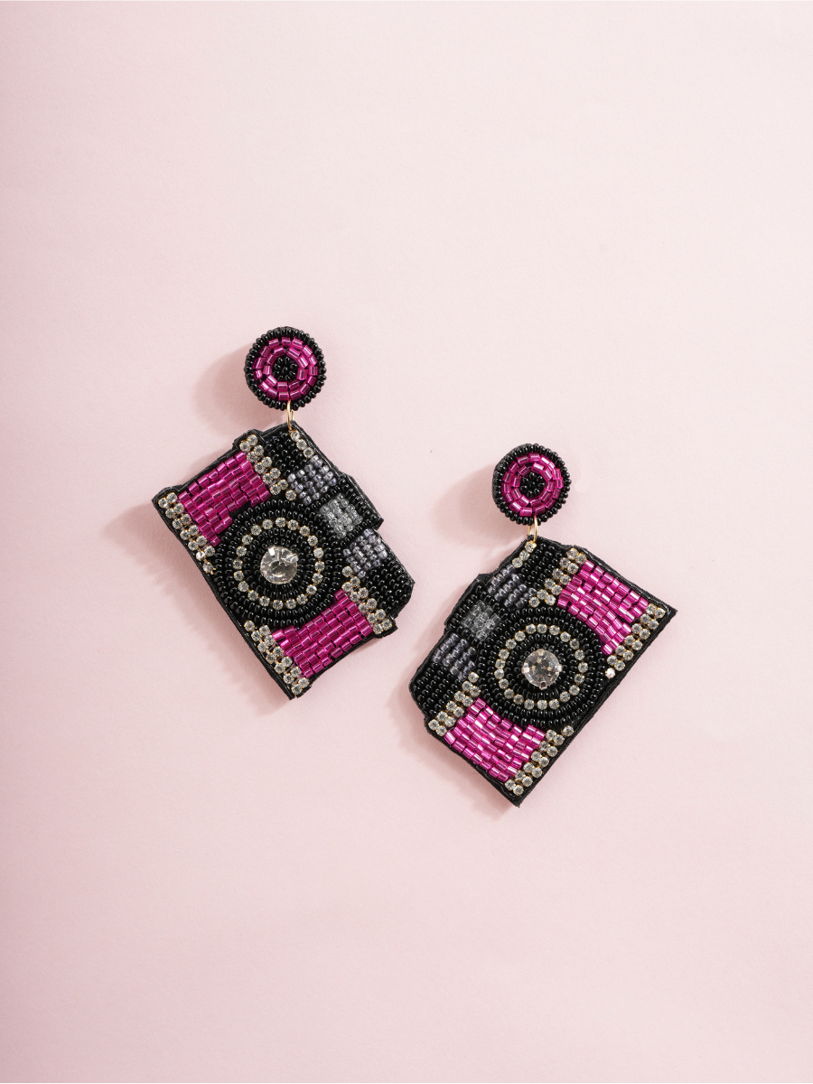 Click Chic – Handmade Camera Earrings