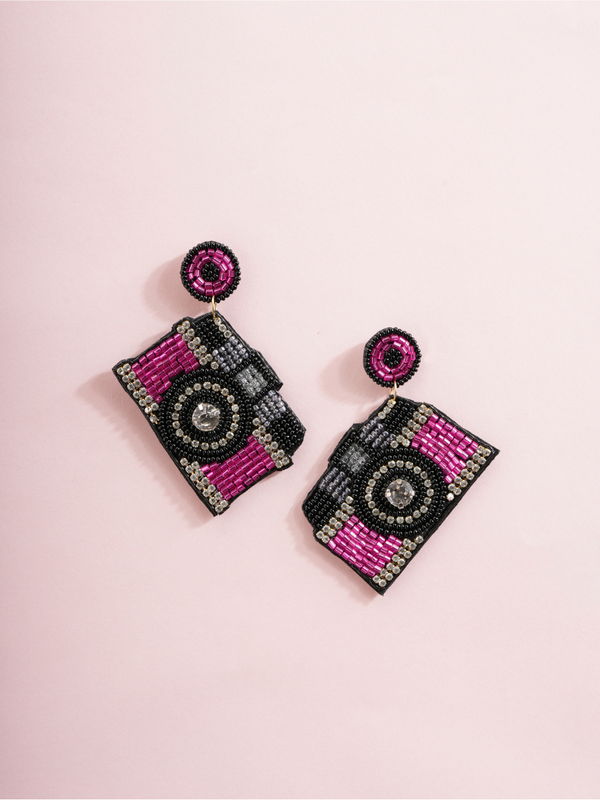 Click Chic – Handmade Camera Earrings