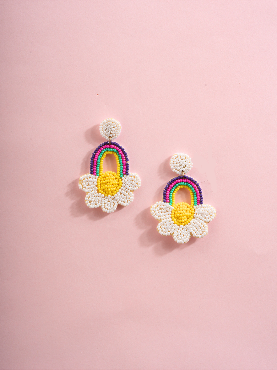 Bloom Over the Rainbow – Handmade Earrings