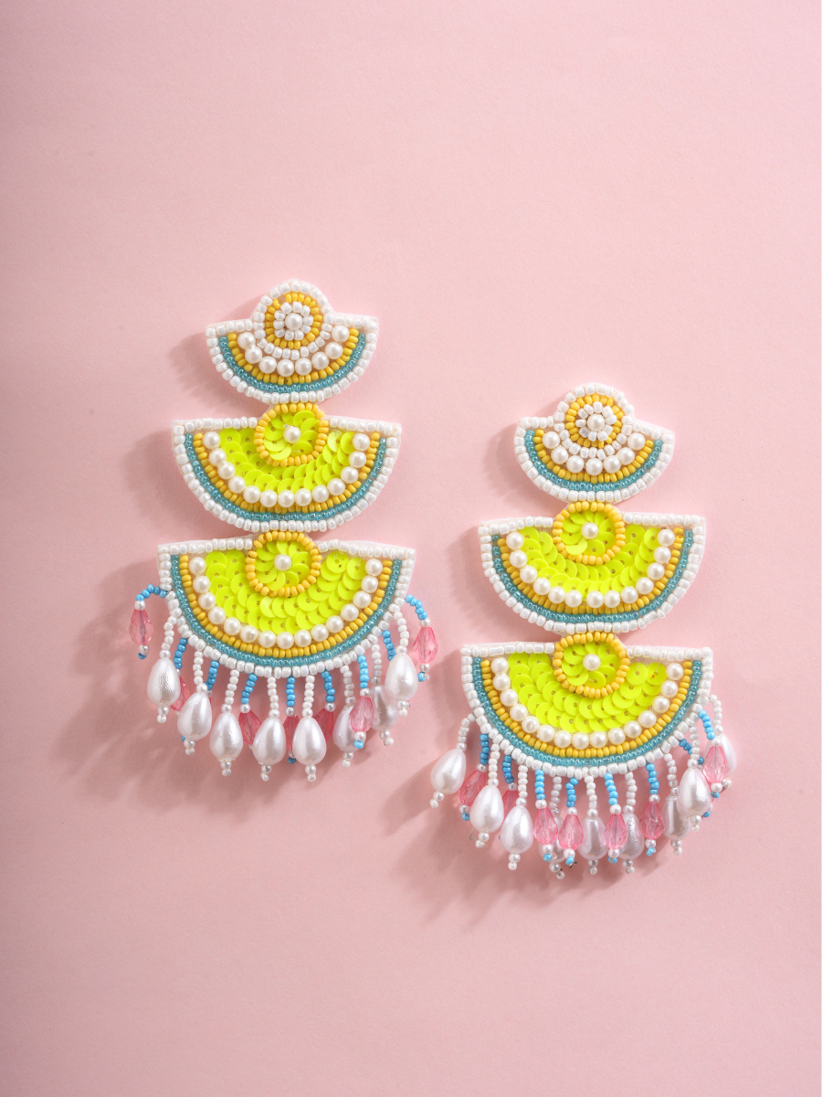Sun Pop – Handmade Festival Earrings