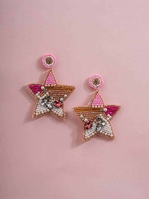 Stellar Pop – Handmade Star Statement Earrings