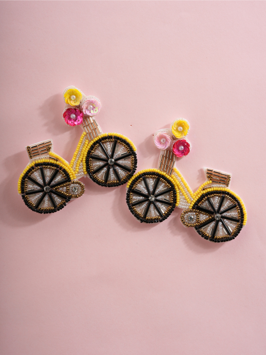 Cycle Chic – Handmade Bicycle Earrings