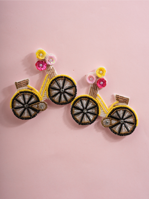 Cycle Chic – Handmade Bicycle Earrings