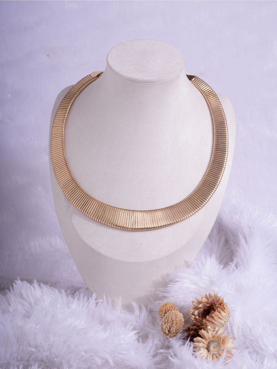 Golden Rhythm – Anti Tarnish Hasli Necklace