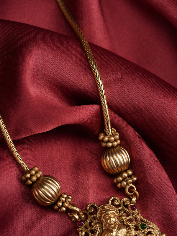Vaishnavi Kirit Haar –  Temple Mala Set