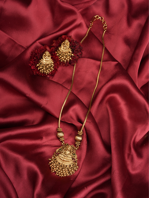 Vaishnavi Kirit Haar –  Temple Mala Set