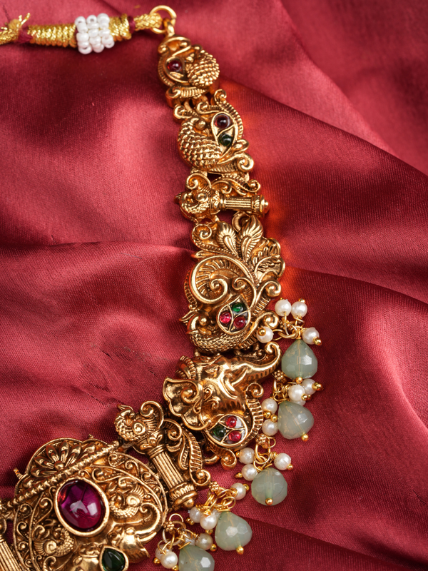 Divya Kamal Haar –  Temple Necklace Set