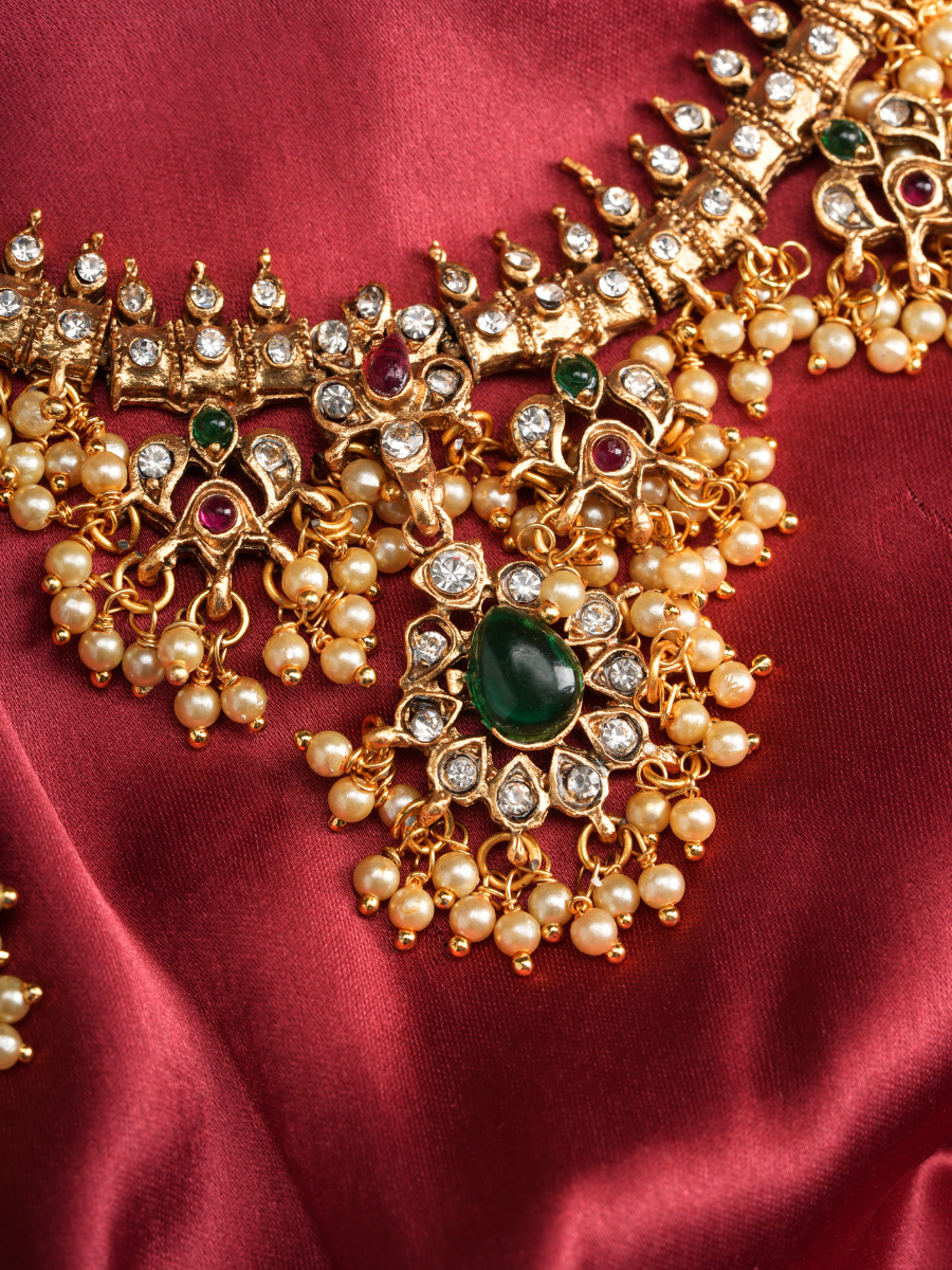 Kiritika Haar –  Temple Necklace Set