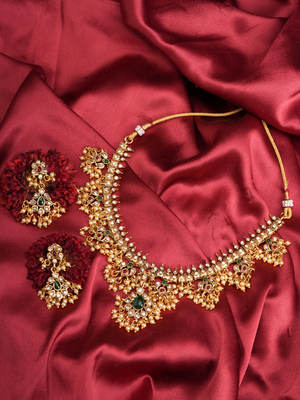 Kiritika Haar –  Temple Necklace Set