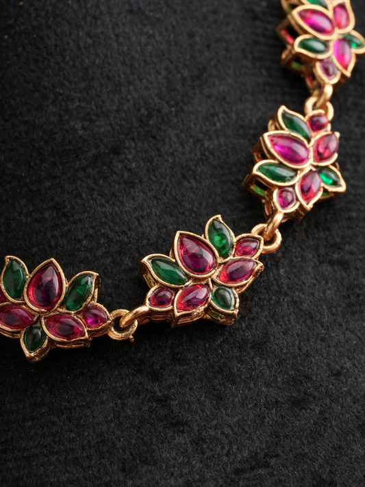 Kamalika Ratna Mala - Temple Necklace Set