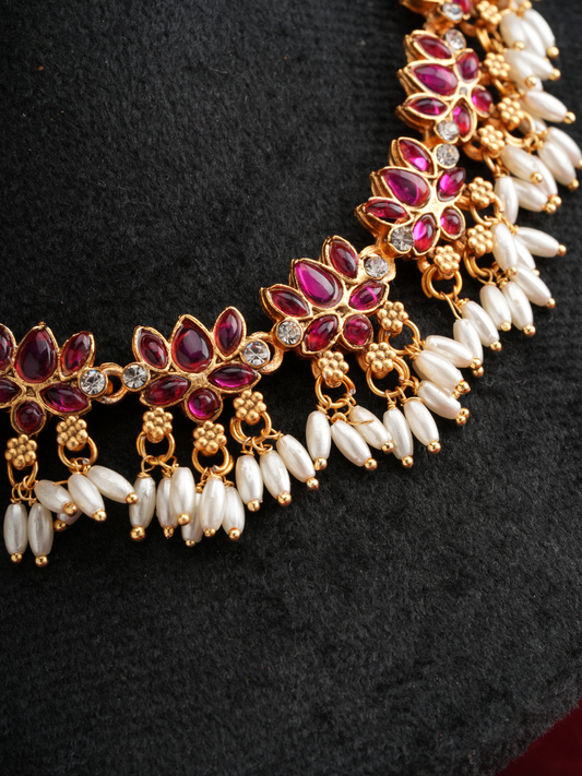 Chandrapushpa Haar – Temple Necklace Set