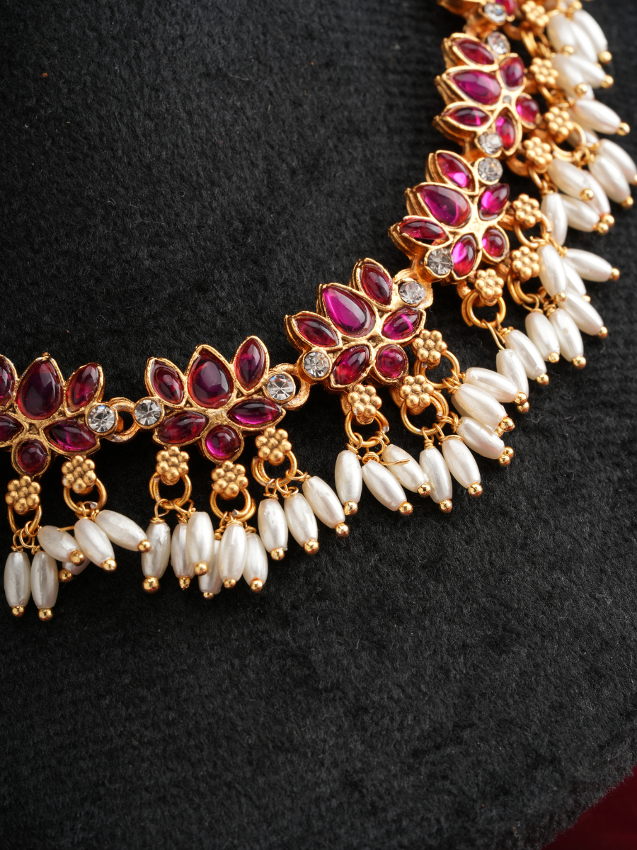 Chandrapushpa Haar – Temple Necklace Set