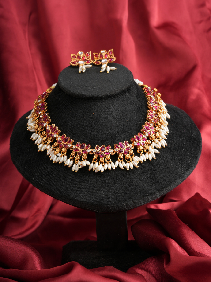 Chandrapushpa Haar – Temple Necklace Set
