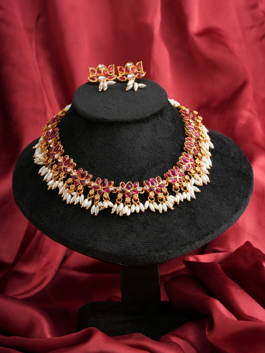 Chandrapushpa Haar – Temple Necklace Set