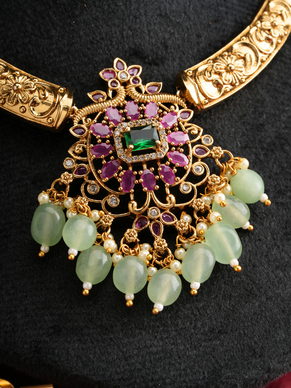 Chandrika Ratnamala – Temple Necklace Set