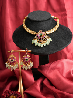 Chandrika Ratnamala – Jadau Temple Necklace Set