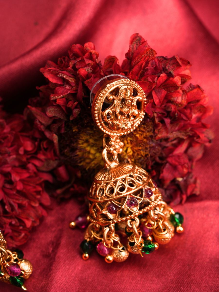 Rajata Padmavalli Haar – Temple Necklace Set