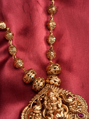 Vasudha Lakshmi Mala – Temple Jewellery Set