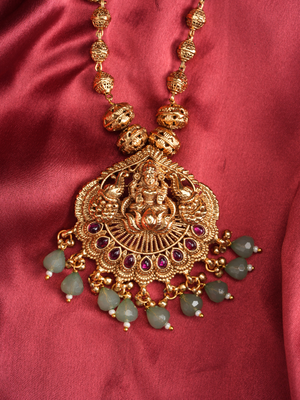 Vasudha Lakshmi Mala – Temple Jewellery Set