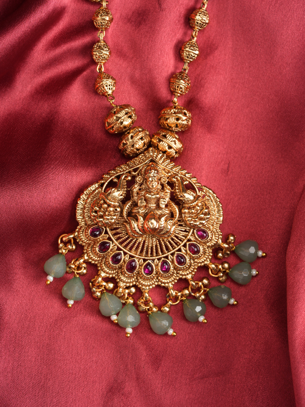 Vasudha Lakshmi Mala – Temple Jewellery Set