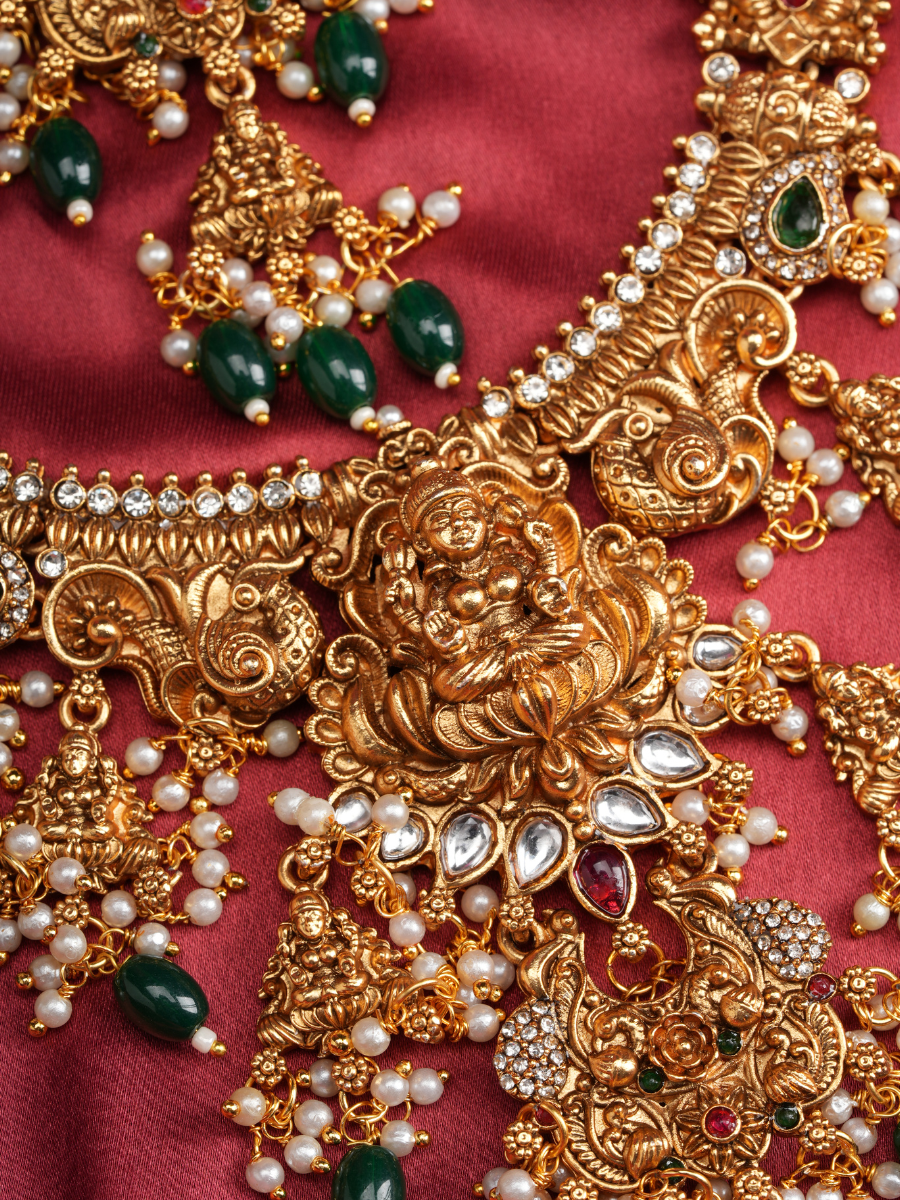 Divya Shreehaar – Temple Necklace Combo Set