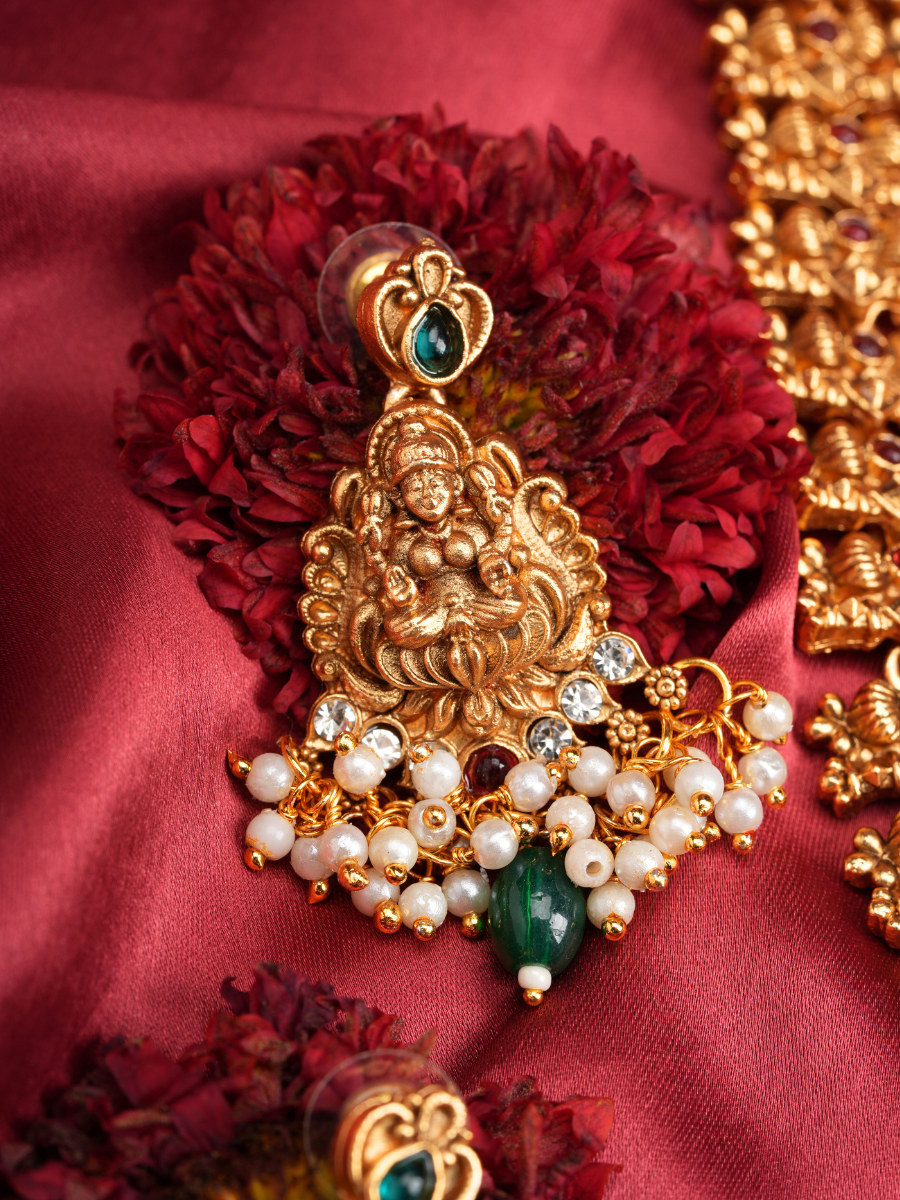 Divya Shreehaar – Temple Necklace Combo Set