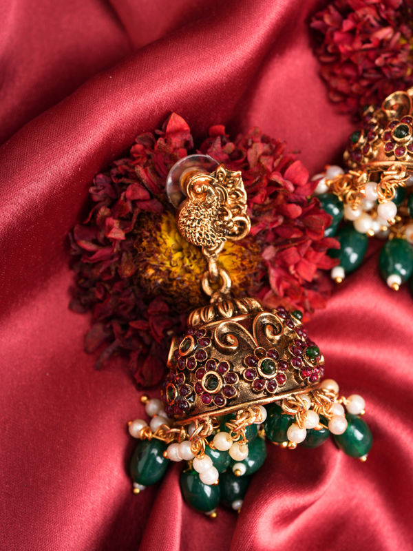 Padmapriya Lakshmi Haar – Temple Necklace Set